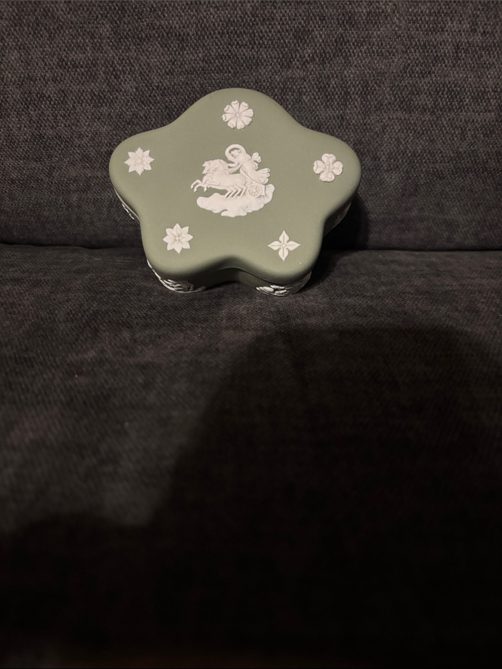 Vintage Midcentury Wedgwood Jasperware Trinket Box